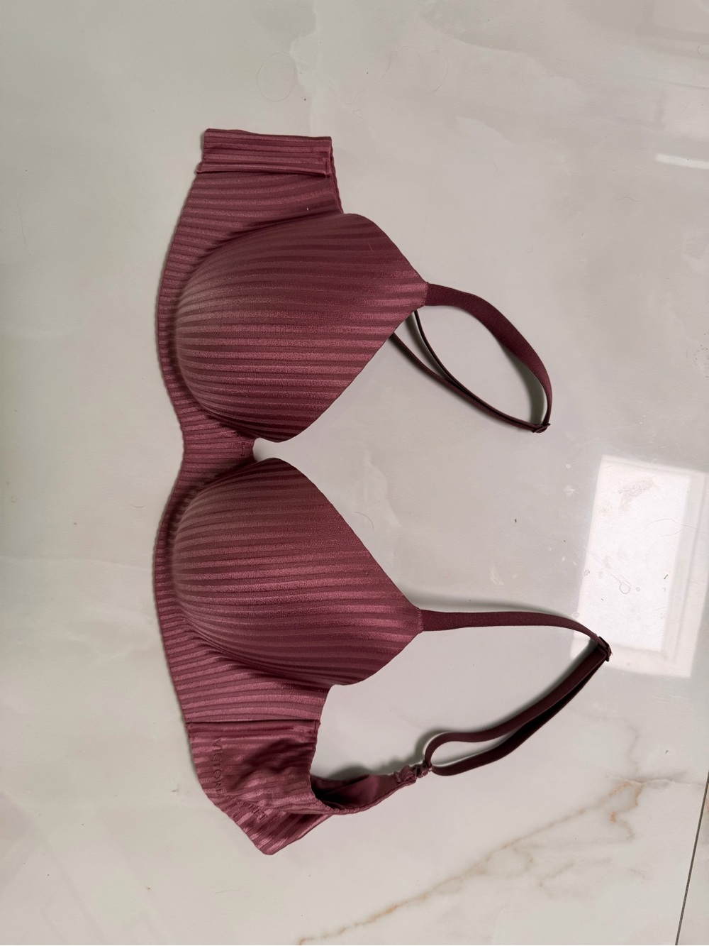 Victoria's Secret Dusty Rose Padded Ribbed T-Shirt Bra